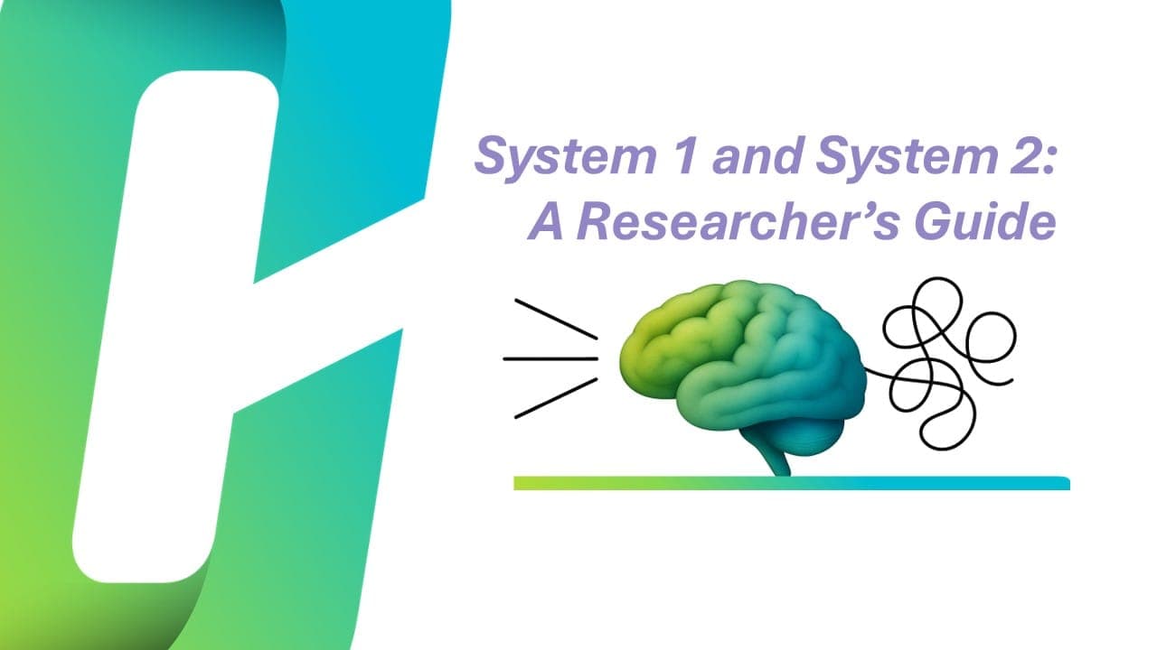 Thinking Fast and Slow in Consumer Research: A Market Researcher’s Guide to System 1 and System 2 Thinking